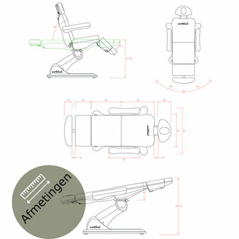 Comfort-line Turn Sense 4M + Memory + Heating Black/White