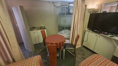 Studio met dubbel bed en inklapbed 22m&sup2;