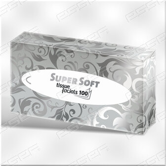 Koala Facial Tissue 2lg 20x21cm Wit 100v