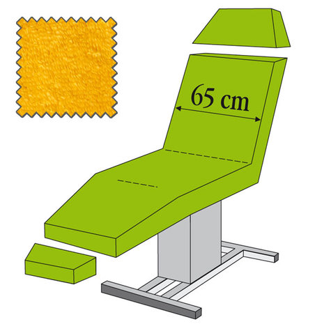  Zetelovertrek badstof voor 3-delige behandelstoel