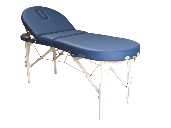 Massagetafel draagbaar Bestwood Ovaal Deluxe Agathe bleu