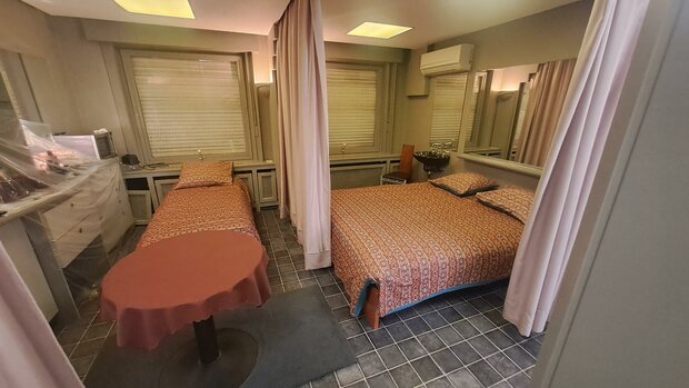 Studio met dubbel bed en inklapbed 22m²