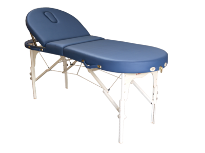 Massagetafel draagbaar Bestwood Ovaal Deluxe Agathe bleu