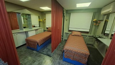 Studio met dubbel bed en inklapbed 22m²